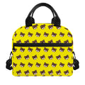 Bear Emoji Pattern Print Insulated Lunch Bag