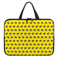 Bear Emoji Pattern Print Laptop Sleeve With Handle