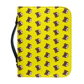 Bear Emoji Pattern Print Leather Bible Cover