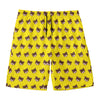 Bear Emoji Pattern Print Men's Swim Trunks