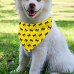 Bear Emoji Pattern Print Over The Collar Dog Bandana