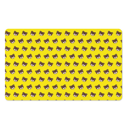 Bear Emoji Pattern Print Polyester Doormat