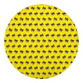 Bear Emoji Pattern Print Round Blanket