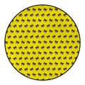 Bear Emoji Pattern Print Round Floor Mat