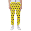 Bear Emoji Pattern Print Joggers
