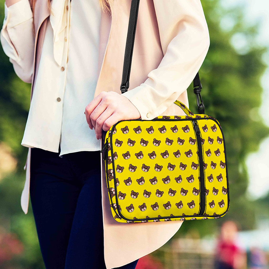 Bear Emoji Pattern Print Shoulder Strap Bible Bag