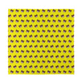 Bear Emoji Pattern Print Silk Bandana