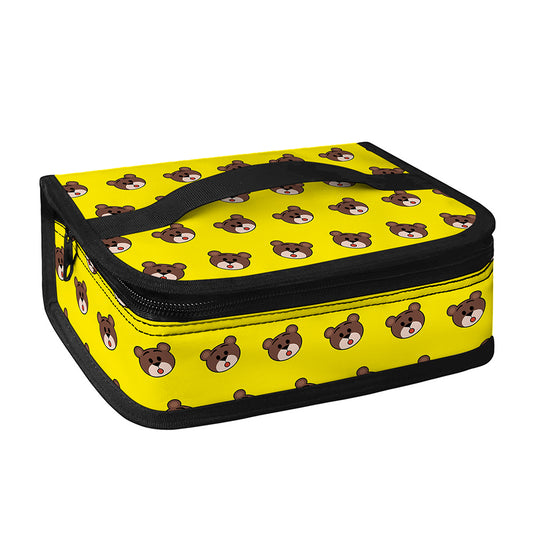 Bear Emoji Pattern Print Small Lunch Bag