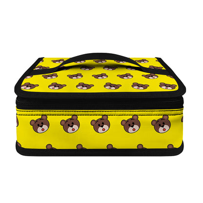 Bear Emoji Pattern Print Small Lunch Bag
