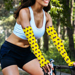 Bear Emoji Pattern Print Sun Protection Arm Sleeves