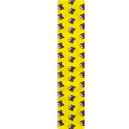 Bear Emoji Pattern Print Table Runner