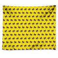 Bear Emoji Pattern Print Tapestry