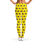 Bear Emoji Pattern Print Women's Leggings