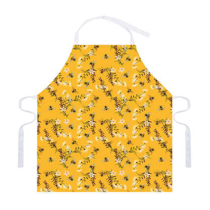 Bee Drawing Pattern Print Adjustable Apron