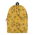 Bee Drawing Pattern Print School Backpack