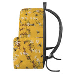 Bee Drawing Pattern Print Backpack