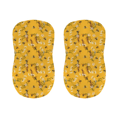 Bee Drawing Pattern Print Bar Stool Covers