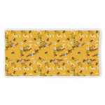 Bee Drawing Pattern Print Beach Towel