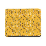 Bee Drawing Pattern Print Bifold Wallet