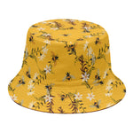 Bee Drawing Pattern Print Bucket Hat