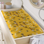 Bee Drawing Pattern Print Changing Pad Cover