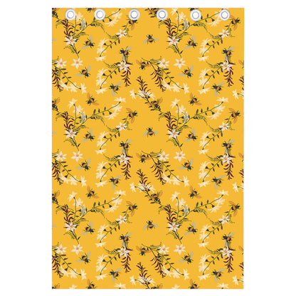 Bee Drawing Pattern Print Curtain