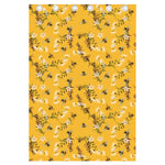 Bee Drawing Pattern Print Curtain