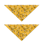 Bee Drawing Pattern Print Dog Bandana
