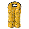 Bee Drawing Pattern Print Double Neoprene Wine Tote