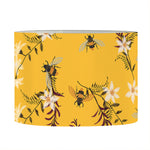 Bee Drawing Pattern Print Drum Lamp Shade