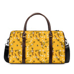 Bee Drawing Pattern Print Duffle Bag