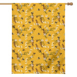 Bee Drawing Pattern Print House Flag