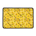 Bee Drawing Pattern Print Kitchen Mat