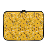 Bee Drawing Pattern Print Laptop Sleeve