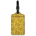 Bee Drawing Pattern Print Luggage Tag