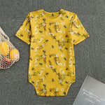 Bee Drawing Pattern Print Men's Bodysuit