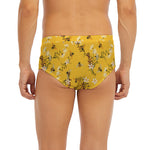 Bee Drawing Pattern Print Men's Briefs