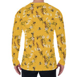 Bee Drawing Pattern Print Men's Long Sleeve T-Shirt