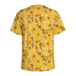 Bee Drawing Pattern Print Men's Sports T-Shirt