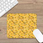 Bee Drawing Pattern Print Mouse Pad