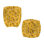 Bee Drawing Pattern Print Office Chair Cover