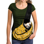 Bee Drawing Pattern Print Pet Sling Carrier