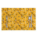 Bee Drawing Pattern Print Placemat