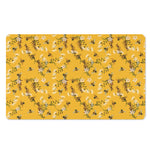 Bee Drawing Pattern Print Polyester Doormat