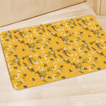 Bee Drawing Pattern Print Polyester Doormat