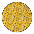 Bee Drawing Pattern Print Round Floor Mat