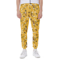 Bee Drawing Pattern Print Joggers