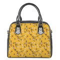 Bee Drawing Pattern Print Shoulder Handbag