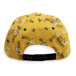 Bee Drawing Pattern Print Snapback Cap
