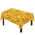 Bee Drawing Pattern Print Tablecloth